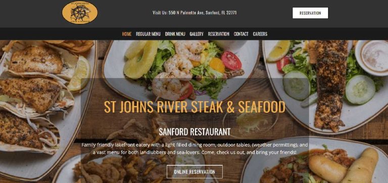St. Johns River Steak & Seafood: A Digital Showcase by Small Apricot Design